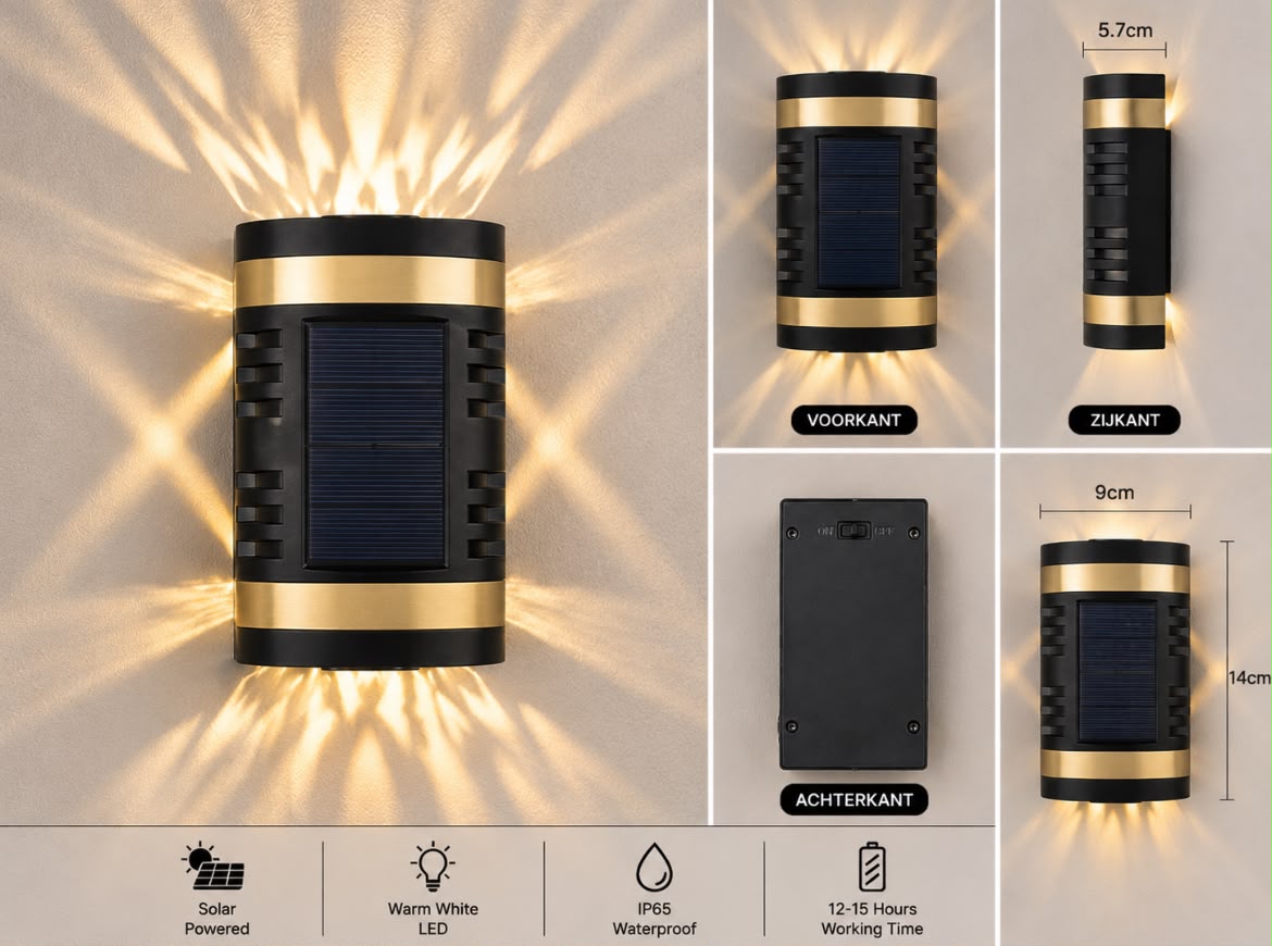 Solar Wandlamp Colosseum